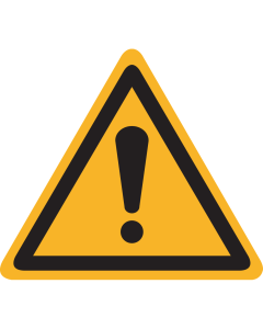 Sticker Algemeen gevaar uv-line