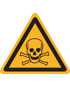 UV Sticker Waarschuwing giftige stoffen