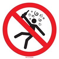 Pictogram verboden voor dronken personen volgens ISO 7010